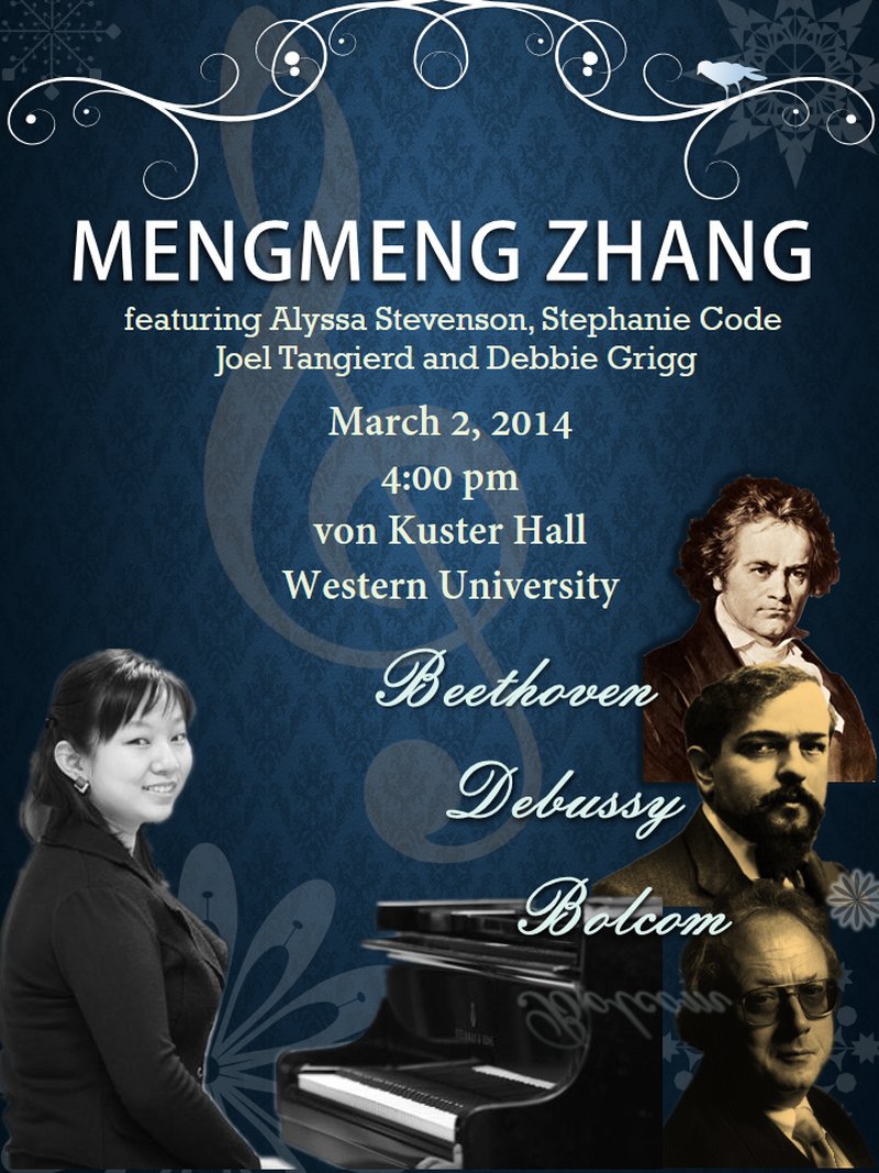 Mengmeng Zhang Piano Recital 2014