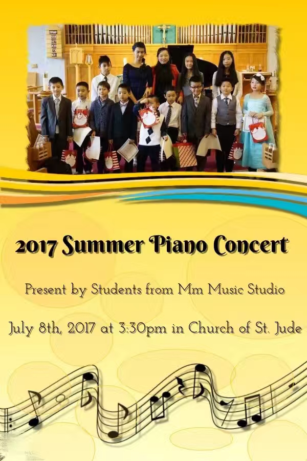 2017 Summer Piano Concert